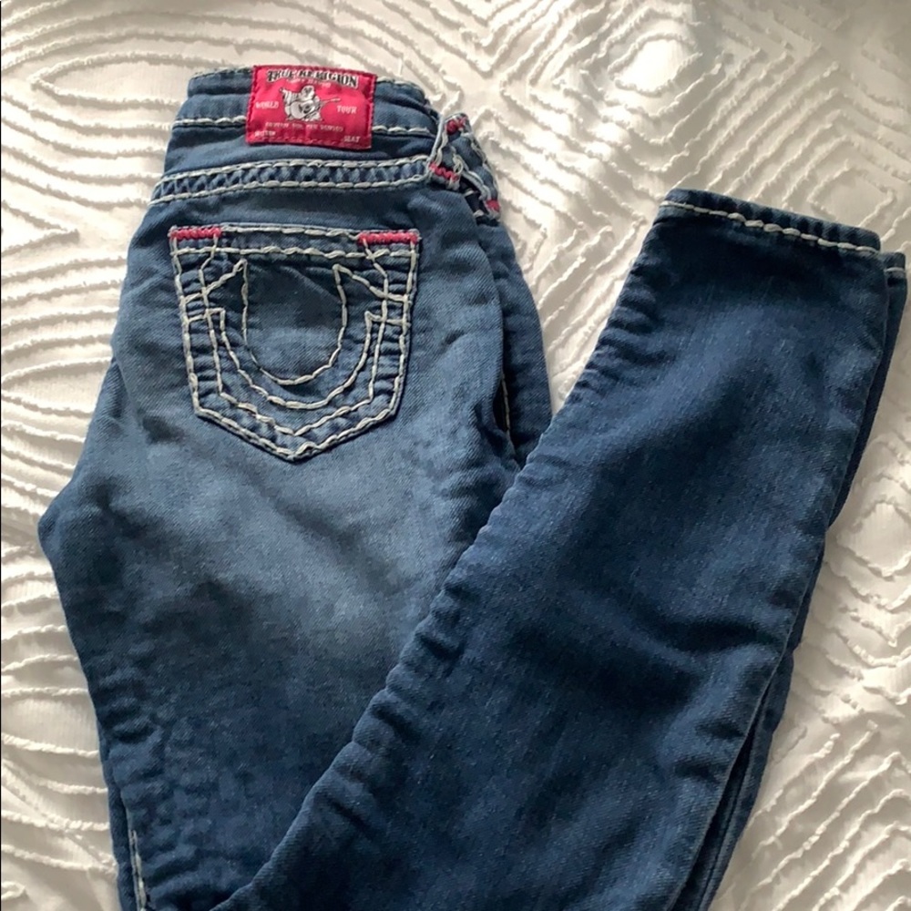 True Religion Pink series Legging Jean